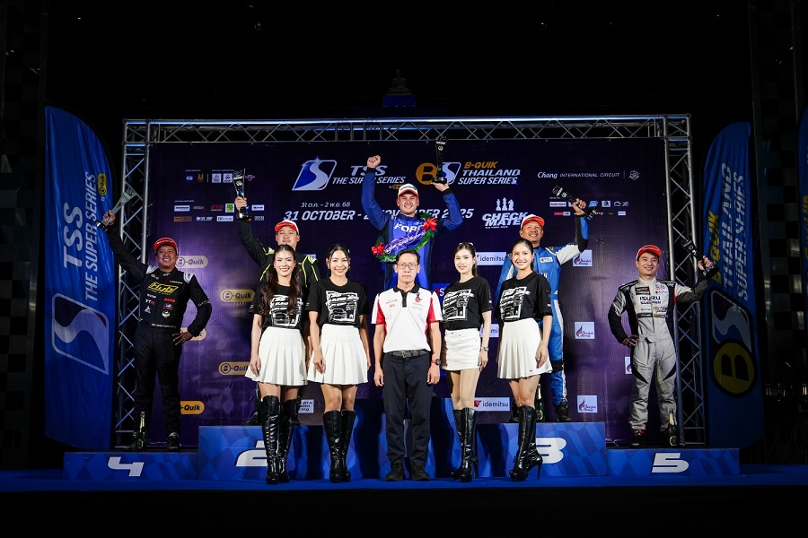 ฟอร์ด เรนเจอร์ คว้าแชมป์ สนามปิดฤดูกาลไทยแลนด์ ซูเปอร์ ซีรี่ส์ 2025 ยืน 2 โพเดียมอย่างน่าประทับใจ