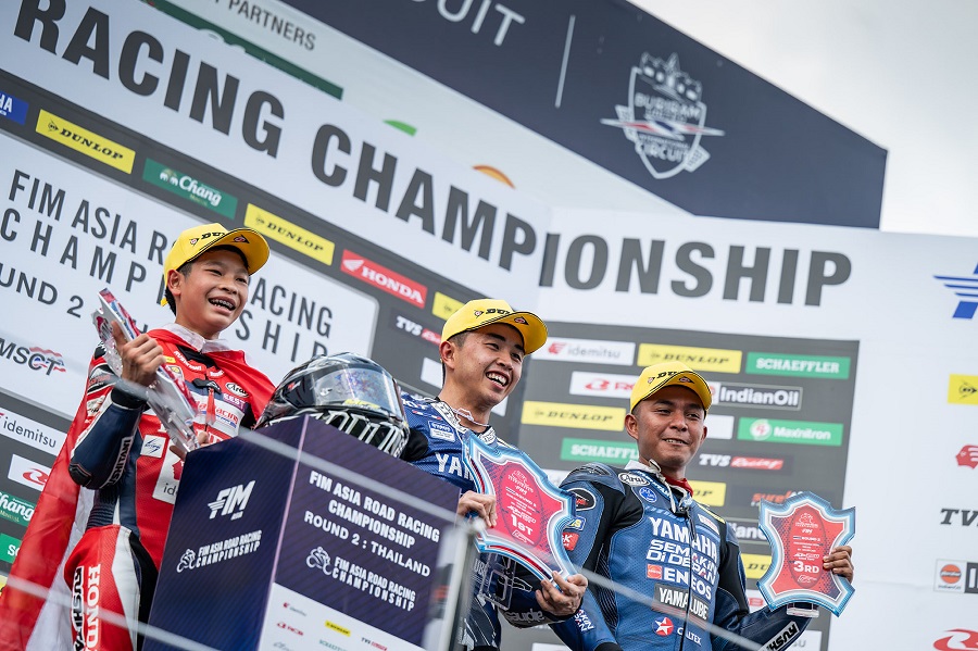 ธงไทยกระหึ่มเอเชีย! 5 นักบิดผงาดกวาดโพเดียม ซิว 2 แชมป์  ศึก Asia Road Racing สนาม 2