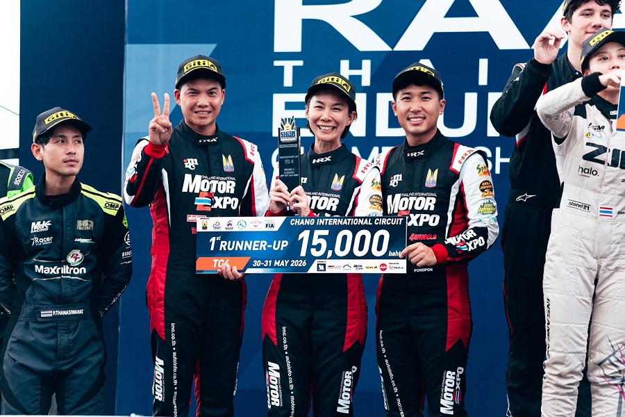 ทีม MOTOR EXPO ขับทรหด 6 ชั่วโมง ก้าวขึ้นโพเดียม RAAT Thailand Endurance 2026
