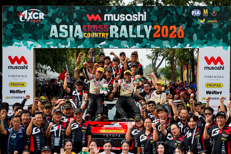 TOYOTA GAZOO Racing Thailand พิสูจน์ความแกร่ง! นำ Hilux TRAVO คว้าอันดับ 2 ศึก AXCR 2026 หฤโหดฝ่า 5 จังหวัด 2,000 กม. 